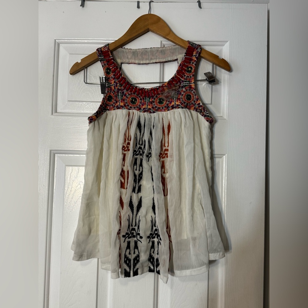 Anthropologie Akemi + Kin Siargao Beaded Tank Top - Women's XS